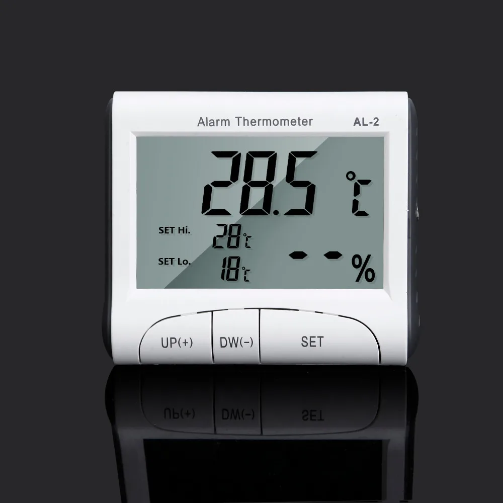 High Accuracy LCD Digital Thermometer with Remote Sensor Hygrometer