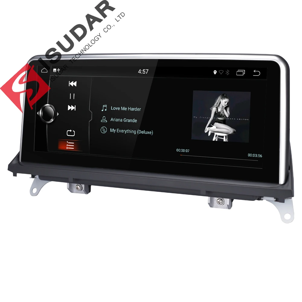 Sale Isudar Car Multimedia player 2 din android 7.1.1 Car DVD 10.25 Inch For BMW/X5/F15/E70/X6/E71 32GB Rom Quad Cores GPS Radio FM 4