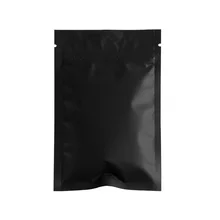 Heat Seal Matte Black Aluminum Foil Reclosable Food Storage Bag 100Pcs Mylar Ziplock Package Bags Self Seal Zip Lock Flat Pouch : image Heat Seal Matte Black Aluminum Foil Reclosable Food Storage Bag 100Pcs Mylar Ziplock Package Bags Self Seal Zip Lock Flat Pouch