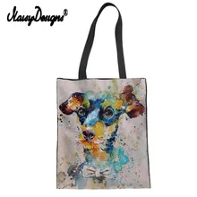 Милая собака породы чихуахуа картина сумка для покупок с принтом многоразовый тотализатор сумка Холщовая Сумка Эко Bolsa складываемая Повседневная Складная Сумочка