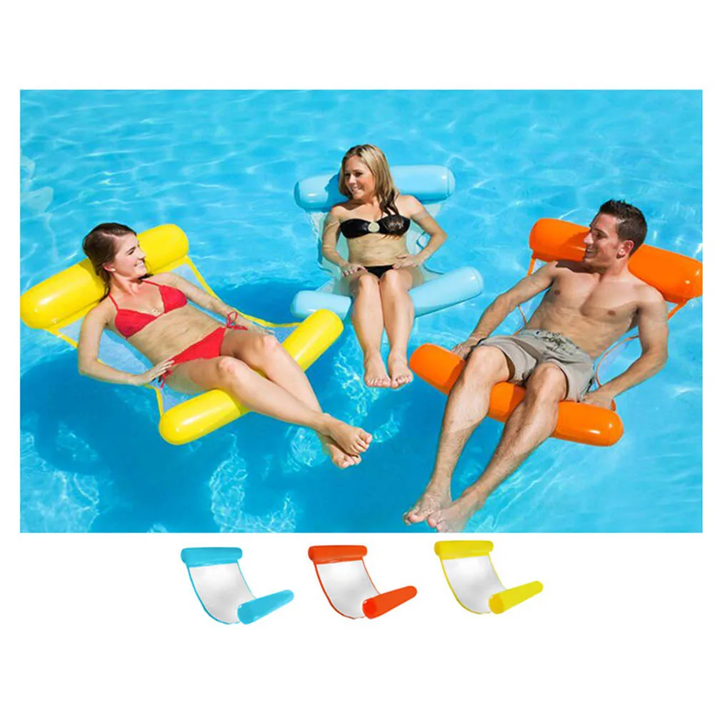 

Inflatable Water Hammock Floating Bed Lounge Chair Drifter Swimming Pool Beach Float for Adult FG66