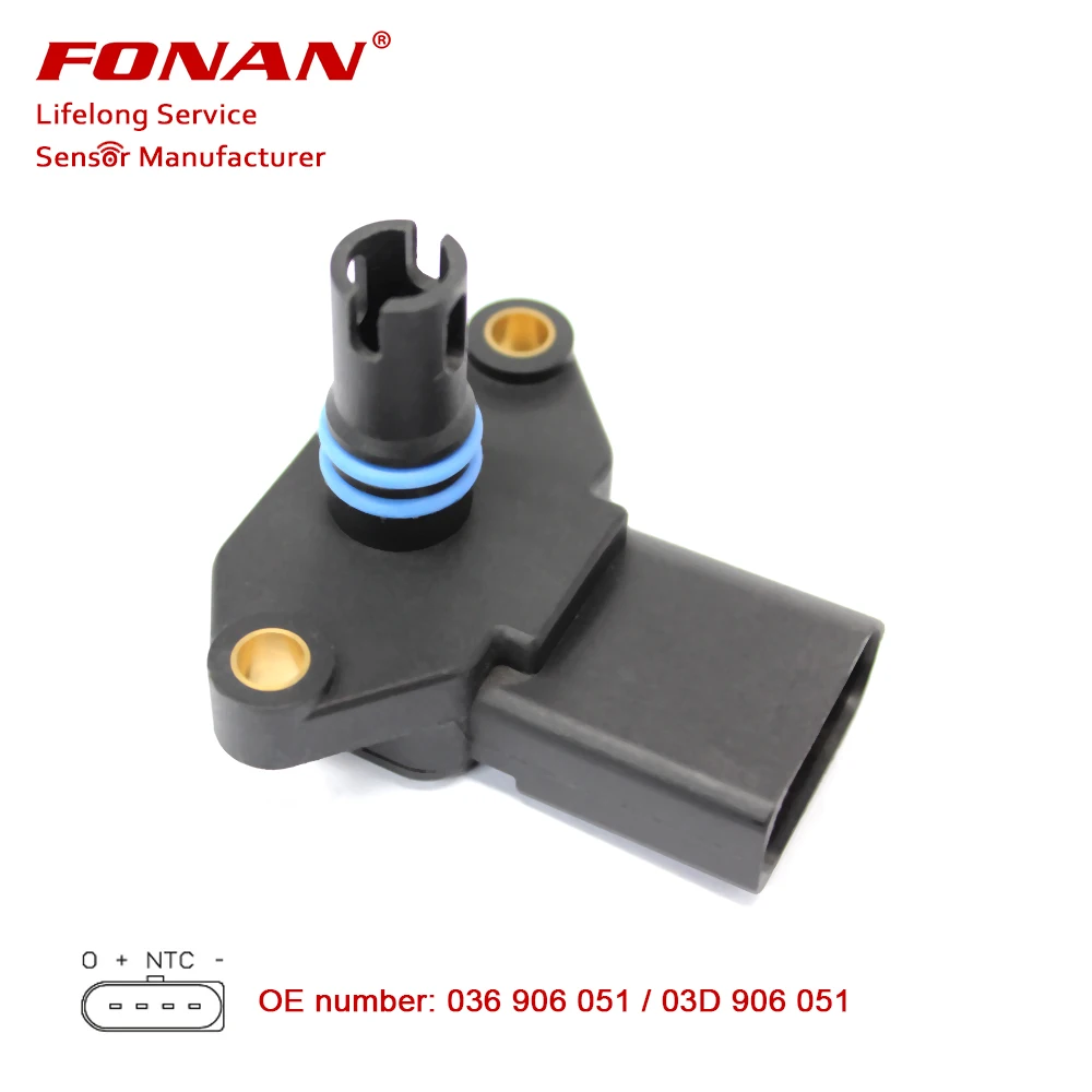

High Quality MAP sensor For AUDI SEAT SKODA VW 036906051D 036906051 5WK9693Z T-PRT04 T-PRT04/B