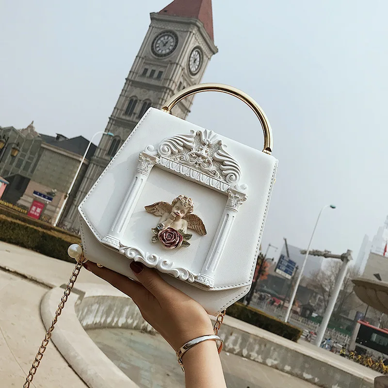 

2018 Vintage Evening Clutch with Detachable Chain Strap, Messenger Bag with Special Deisgn