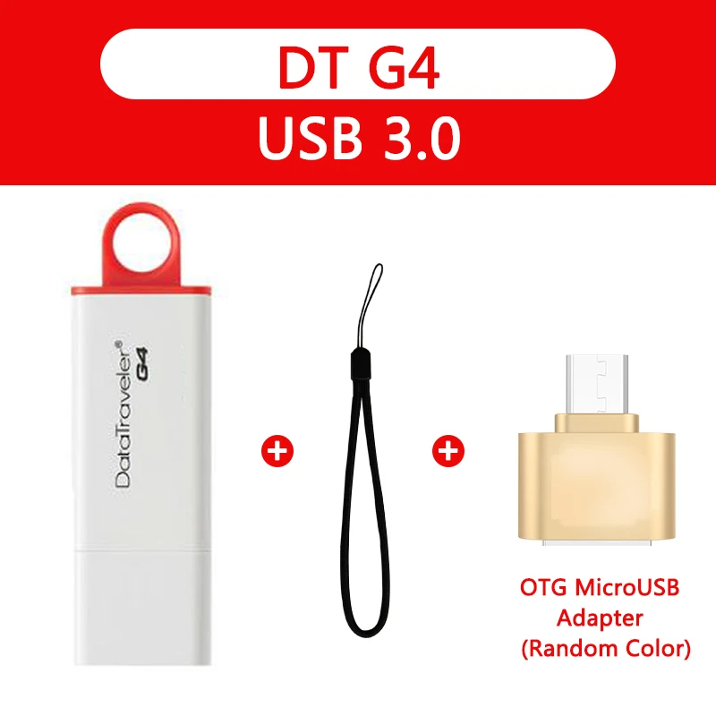 Kingston DataTraveler G4 USB флеш-накопители 16 ГБ 32 ГБ USB 3,0 флешки пластиковые пратичные колпачки флеш-накопители памяти U диск 8 Гб