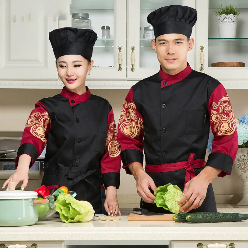 Long Sleeve Chef s Uniform font b Women b font Hotel Food Service Chef font b