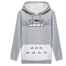 Muchacha Del Otoño Del Resorte Más Tamaño Hoodies Mujeres Japón Anime Totoro Cosplay Traje Ropa de manga Larga Jersey Sudadera Con Capucha