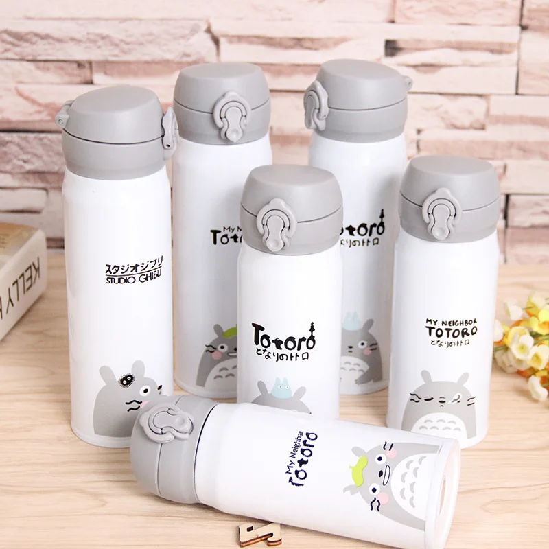 New Cartoon Totoro Stainless Steel Vacuum Flasks Thermoses Insulated Water Bottle Keep Liquids Hot Or Cold