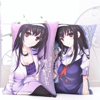 

Anime Saekano How to Raise a Boring Girlfriend Utaha Eriri Hugging Body Back Pillow Cute Cartoon Cushion 2WAY Plush Fabric