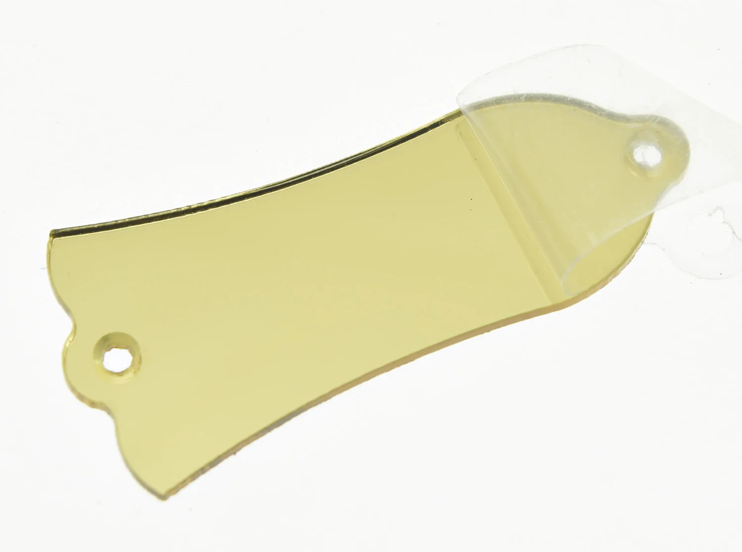 Oro Specchio Di Plastica Lp Chitarra Truss Rod Copertura 2 Fori Misura Stile Gibson Les Paul