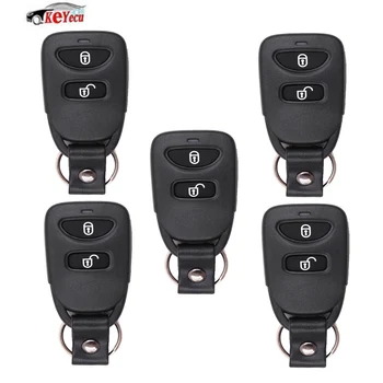 

KEYECU 5 Pcs/lot New Replacement Remote Control Car Key Fob 2+1 Button 433MHz for Hyundai Tucson Santa Fe 2005-2009