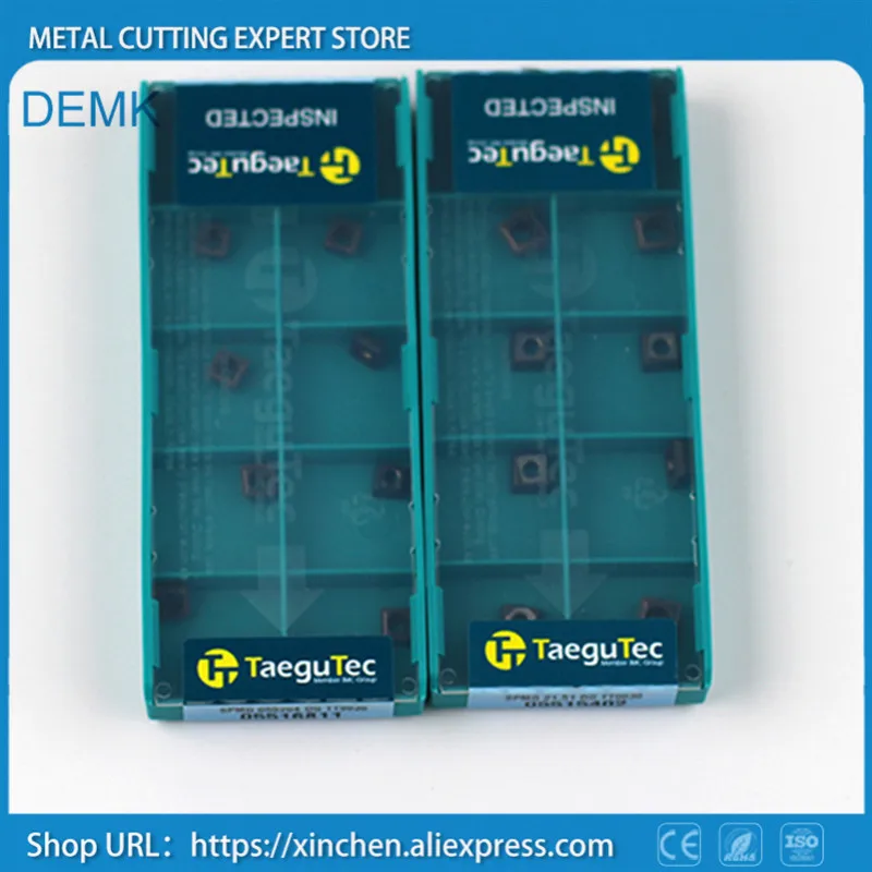 10pcs NEW Drilling Blade Carbide Inserts Taegutec SPMG060204-DG TT9030