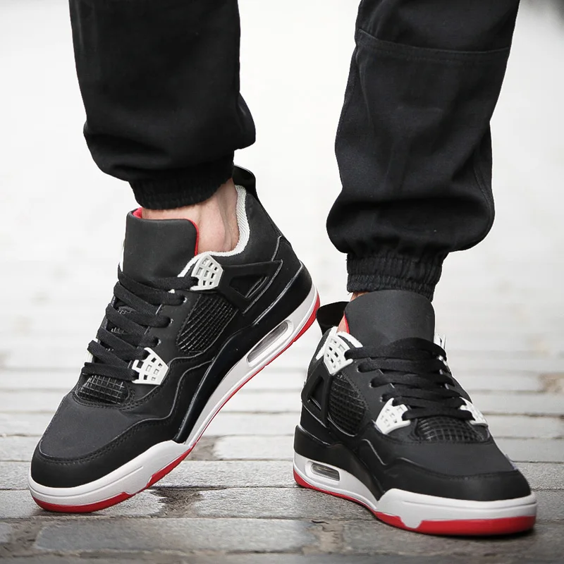 

2019 High Top Men Jordan Basketball Shoes Breathable Damping Sneakers Man Outdoor Sport Boots Lightweight Anti-skid basket homme
