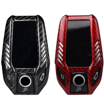 

Car Accessories Carbon Fiber Key Shell Key Case Cover For BMW 7 series 2017 2018 730Li 740Li 750Li
