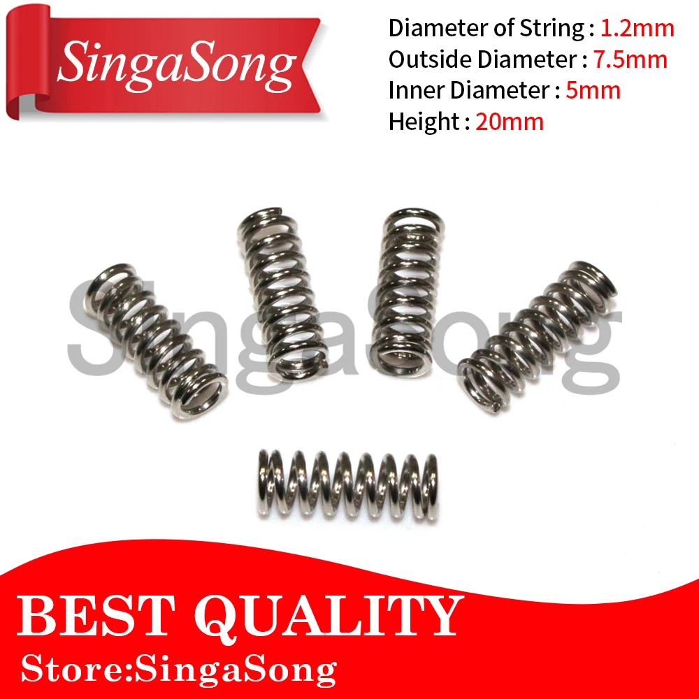 

50pcs/lot 3 D printer accessory feeder spring for Ultimaker Makerbot Wade extruder nickel plating 1.2mm 20 mm top quality