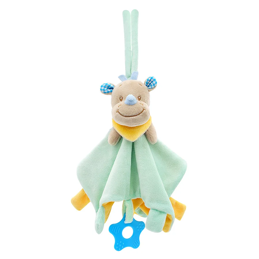 Baby Plush Toys Soft Appease Towel Soothe Reassure Sleeping Animal Blankie Towel Educational Rattles Clam plush Bebes Toys Doll