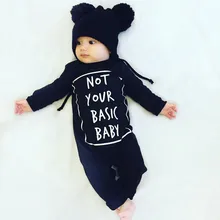 2016 autumn long-sleeved cotton letters baby boy clothing jumpsuit baby clothes newborn baby girl Romper infant clothing