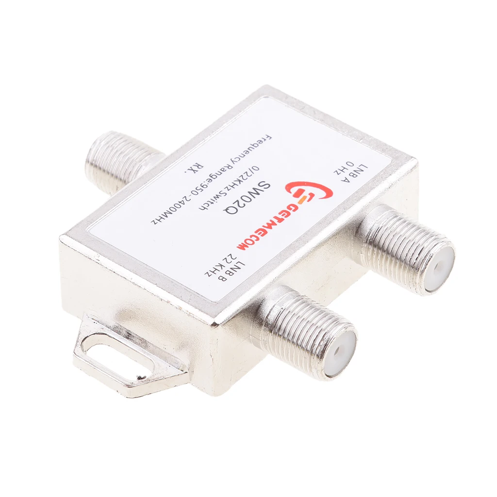 2x1 DiSEqC LNB Tone Satellite Multi FTA Switch 0/22KHz LNBF Multi Switch