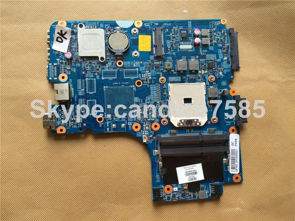 

For HP 4445S 4545S 683600-001 Laptop motherboard 48.4SM01.011 100% tested