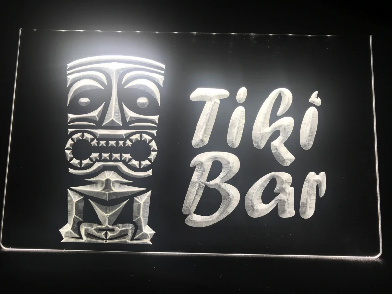 I298 Новинка! Лучший Tiki Bar Mask Pub Club светодиодный неоновый свет знак