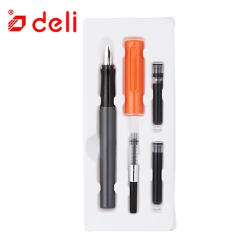 

Deli Student Fountain Pen Fashion Medium And Fine Nib Fountain Pen The Best Gift Stationery Writing Pens School Office Supplies