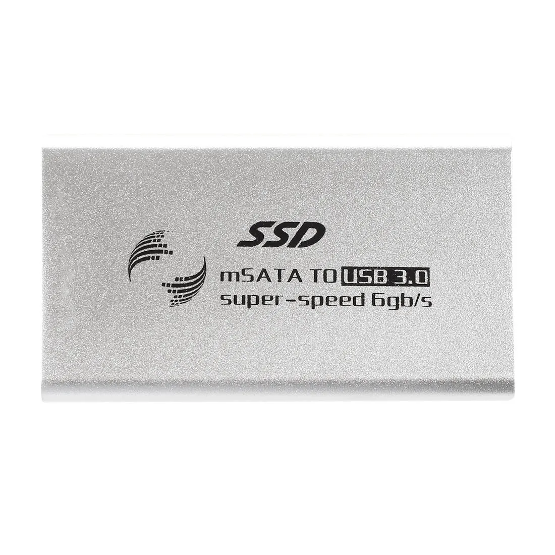 5x3 см 1," USB 3,0 внешний корпус Чехол mSATA SSD конвертер Кабель-адаптер - Цвет: Silver