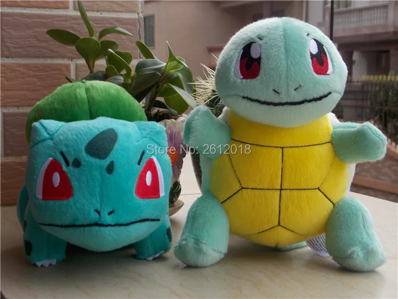 2016 New authentic Bulbasaur &amp Squirtle Plush Toy Soft Doll Gift 2PCS | Игрушки и хобби
