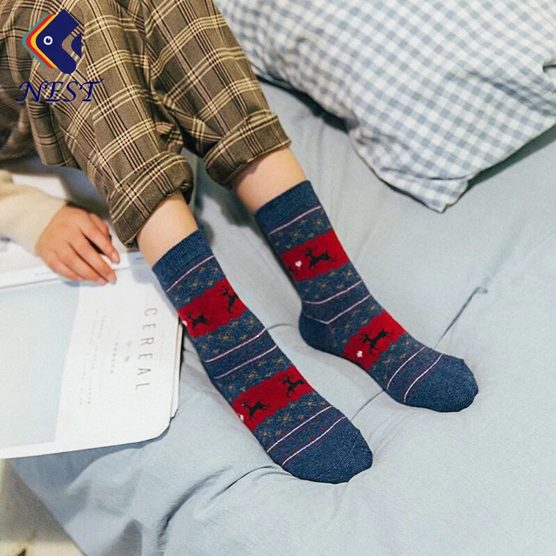 Nest Female 5 Pairs/Lot Autumn Winter Wool Cotton Socks Set Women Keep Warm Free Size Cute Cartoon Socks Short Christmas Socks Nest Female 5 Pairs/Lot Autumn Winter Wool Cotton Socks Set Women Keep Warm Free Size Cute Cartoon Socks Short Christmas Socks