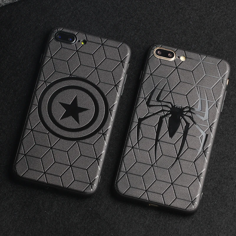 Marvel Мстители Капитан Америка щит супергерой чехол для iPhone 6 6s 7 8 Plus X 10 силиконовая