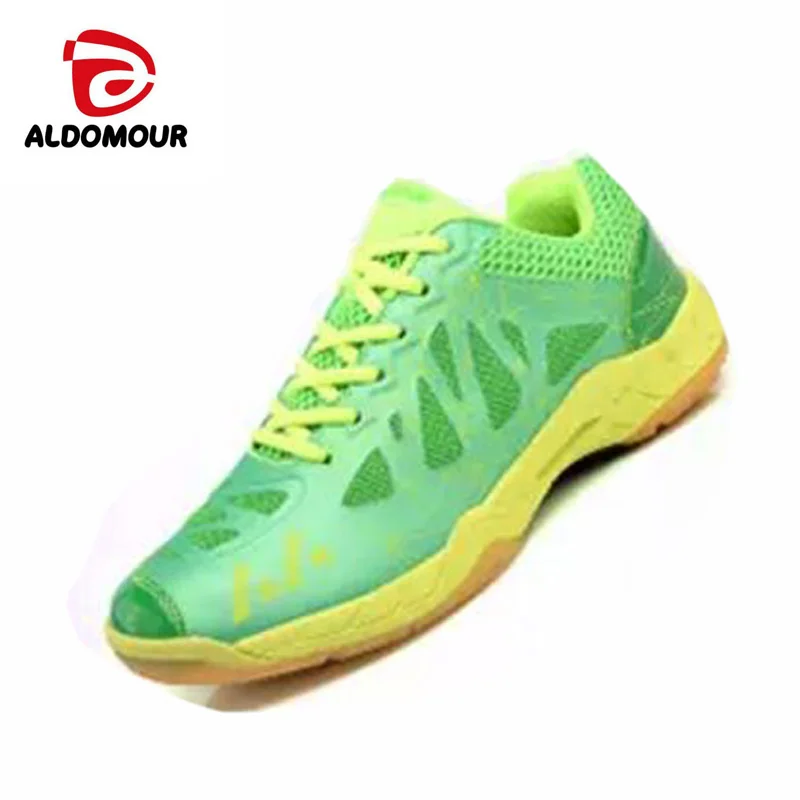 ALDOMOUR Breathable Volleyball Shoes For Men High Quality EVA Insole Training Professional Badminton Shoes Mesh Upper Sneakers