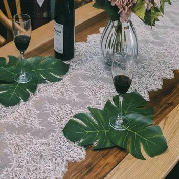 

Wedding Table Runner White Lace Table Runner Floral Table Cloth Boho Wedding Table Decoration Home Textile 40x300cm