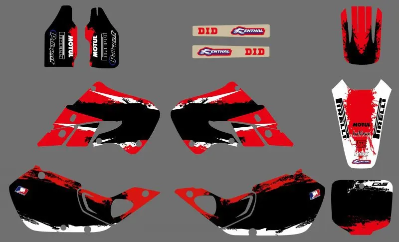 

0515 Power NEW STYLE TEAM DECALS GRAPHICS & BACKGROUNDS For Honda CR125 1998-1999 CR250 1997 1998 1999 CR 125 250