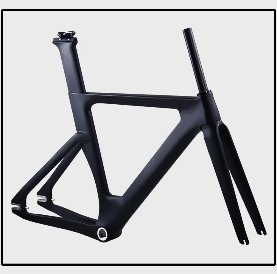 Excellent 2018 new full carbon track frame BSA single speed Carbon Track Bike Frame 49/51/54CM 700c stiff frames fixed gear bike frameset 32