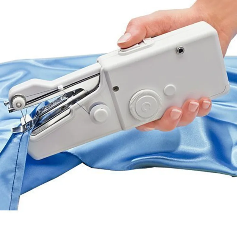 Электрическая ручная швейная машина Мини Портативная на батарейках Удобная швейная машина для шитья одежды для путешествий домашнего использования