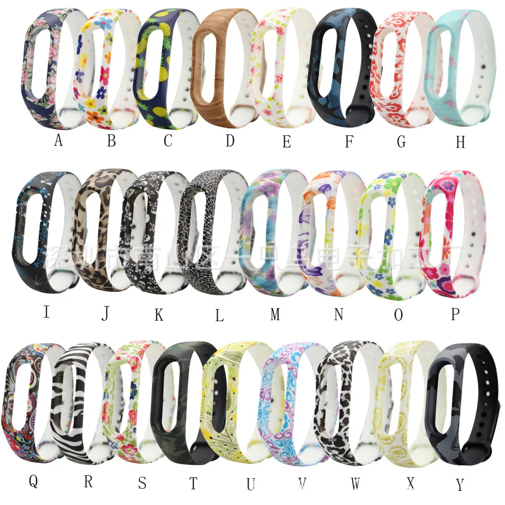  BUMVOR Silicone Replacement Strap Belt For Xiaomi Mi Band 2 Smart Wristband Bracelet Replace Accessories Mi Band 2 Straps