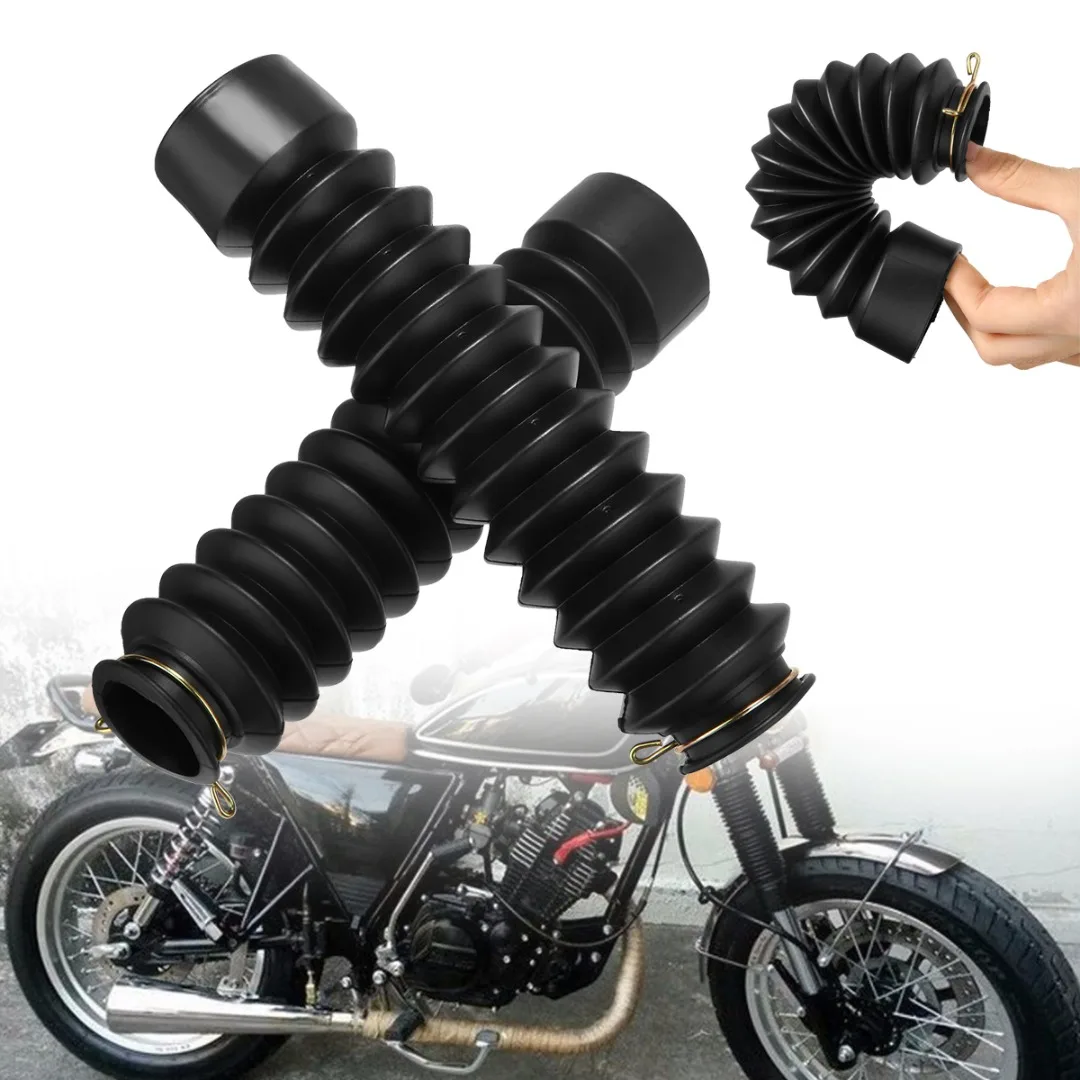 

1Pair 4 Colors Motorcycle Rubber Front Fork Cover Gaiters Gators Boot Dust-Proof Shock-Absorbing Protective Cover For Suzuki