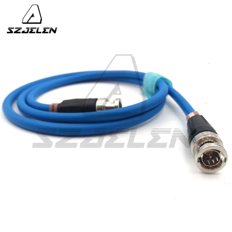 Szjili синий кабель 12G HD SDI видео коаксиальный Neutrik BNC к 75 Ohm 100 см|plug bnc|plug neutrikplug l |