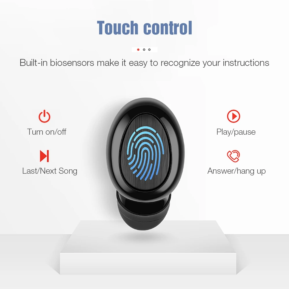 Мини СПЦ Bluetooth наушники Спорт Беспроводной гарнитуры 3D стерео активных Шум