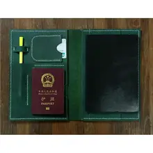 Персонализированный Бирюзовый Дорожный Кожаный чехол