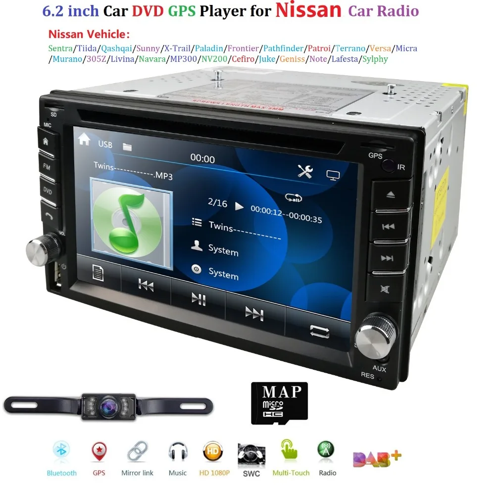 Monitor de coche para Nissan Navara D40 07-15 navegación GPS DVD Radio estéreo Bluetooth USB contro