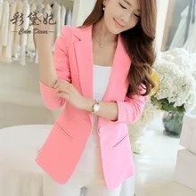 2016 Summer Business Suit Woman Casual Slim Suit Blazer Jacket Coat Long Sleeve Sprin New Office Outwear Plus Size Office Ladies