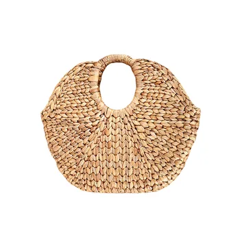 

Women Vintage Rattan Handbag INS Popular Female Summer Straw Bag Casual Lady Knitted Handle Bag Large Handmade Weave Tote SS3326