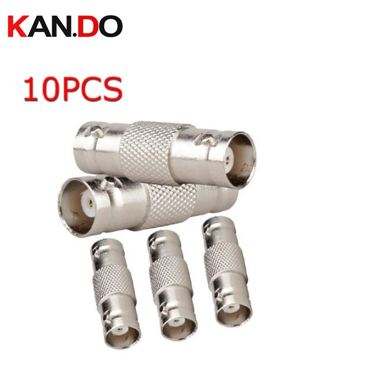 10pcs/LOT BNC Female to Female Coaxial Adapter Connectors F/F Coupler