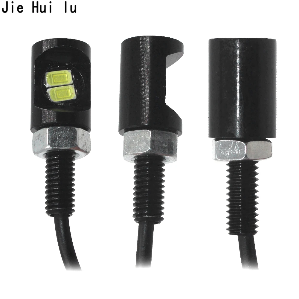 Мото rbike moto rcycle номерной знак лампа фара передняя 12V LED болт белый свет