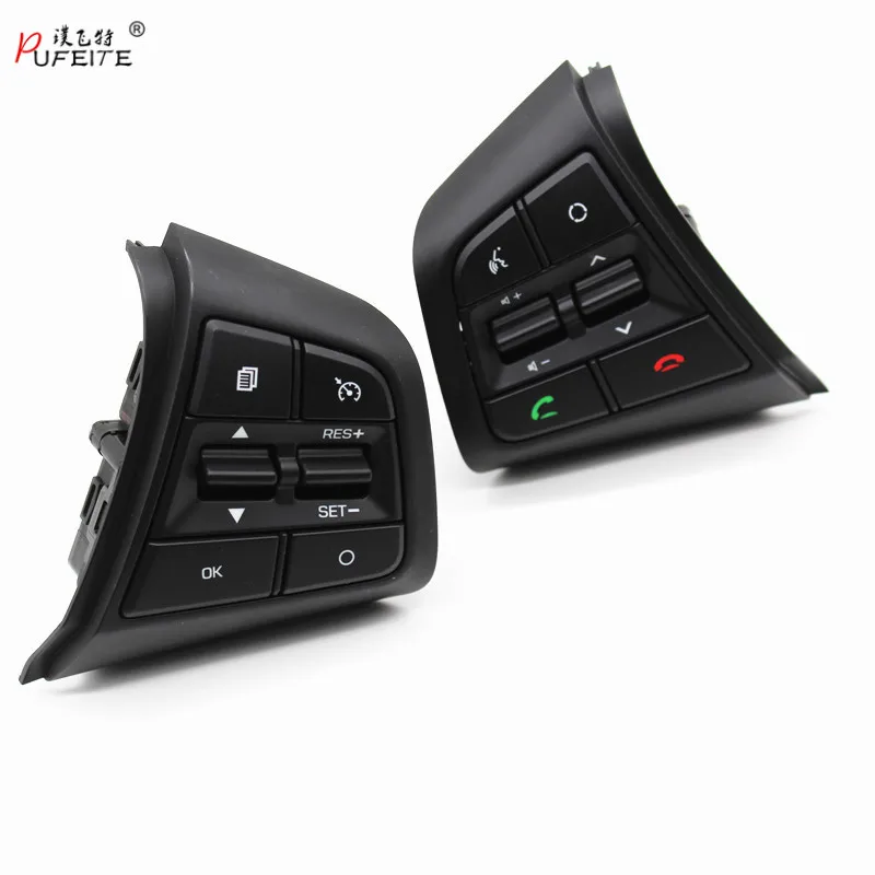 

PUFEITE For Hyundai ix25 (creta) 2.0L Steering Wheel Cruise Control Buttons Remote Volume button switches car accessories