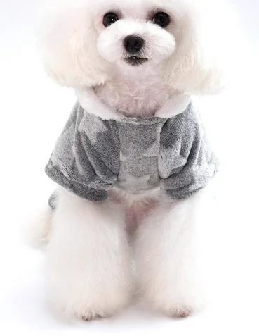 Новая зимняя одежда теплая, верхняя одежда для домашних животных собак Костюмы для малых и средних собак собаки чихуахуа заячьи ушки костюм для щенка куртка для питомца