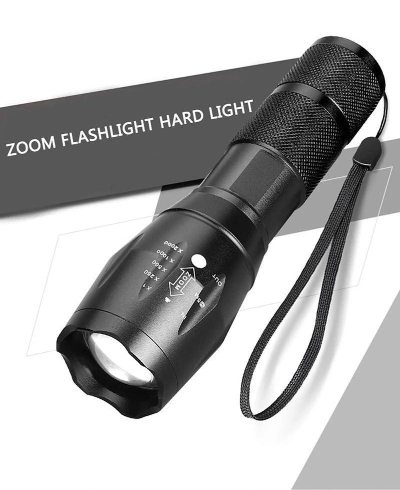 LED Flashlights / Torch Waterproof Rechargeable 3000 lm LED Emitters 5 Mode with Battery and Charger