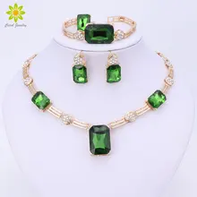 Женские Ювелирные наборы, Африканский бисер, воротник, массивное ожерелье, серьги, браслет, кольцо, золотой цвет, кристалл, свадебные аксессуары