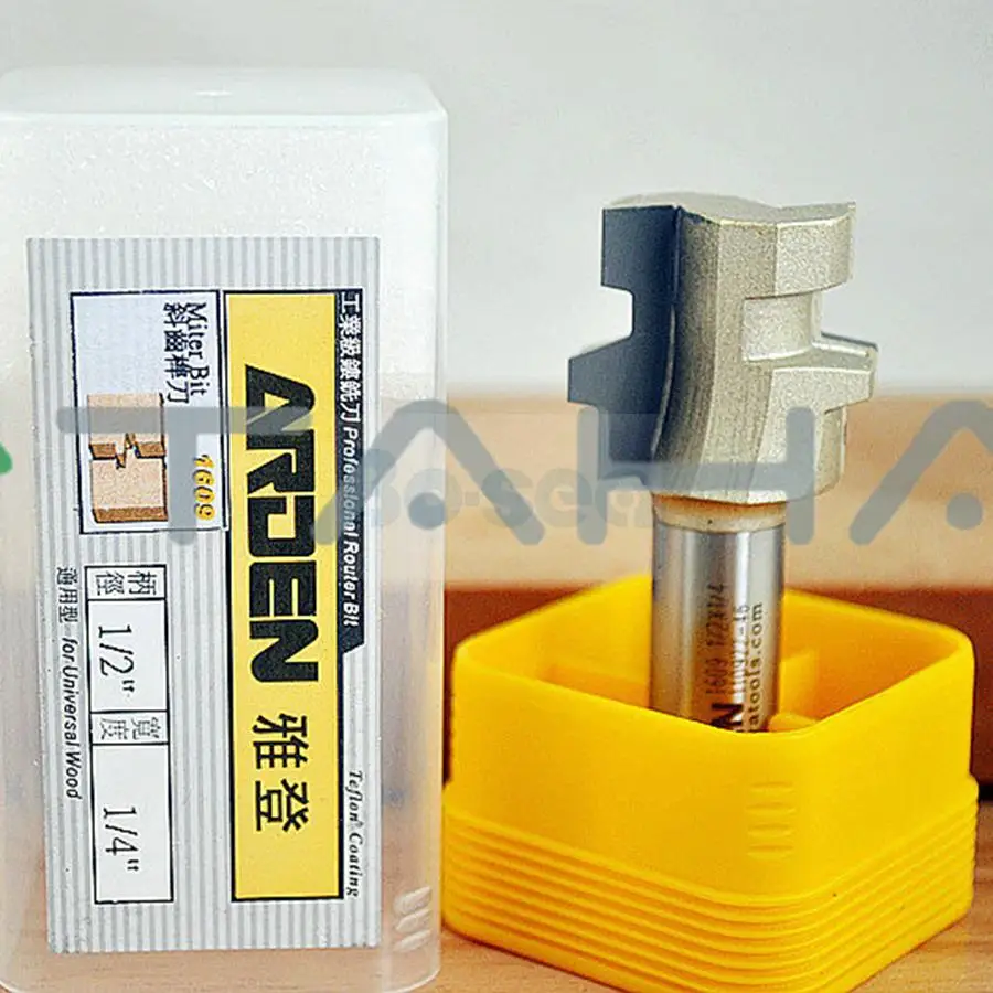 

Router Bits Miter Bit for woodworking Tungsten Carbide 1/2*1/4 inch-YD