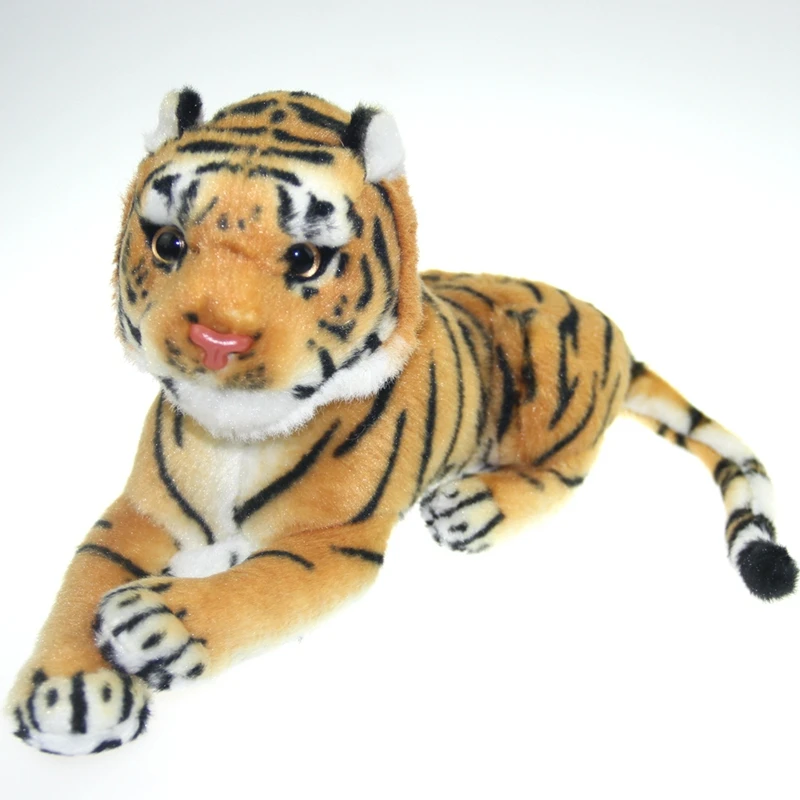 Lifelike Tiger Plush Animal Doll Kids Simulation Stuffed Toy Doll