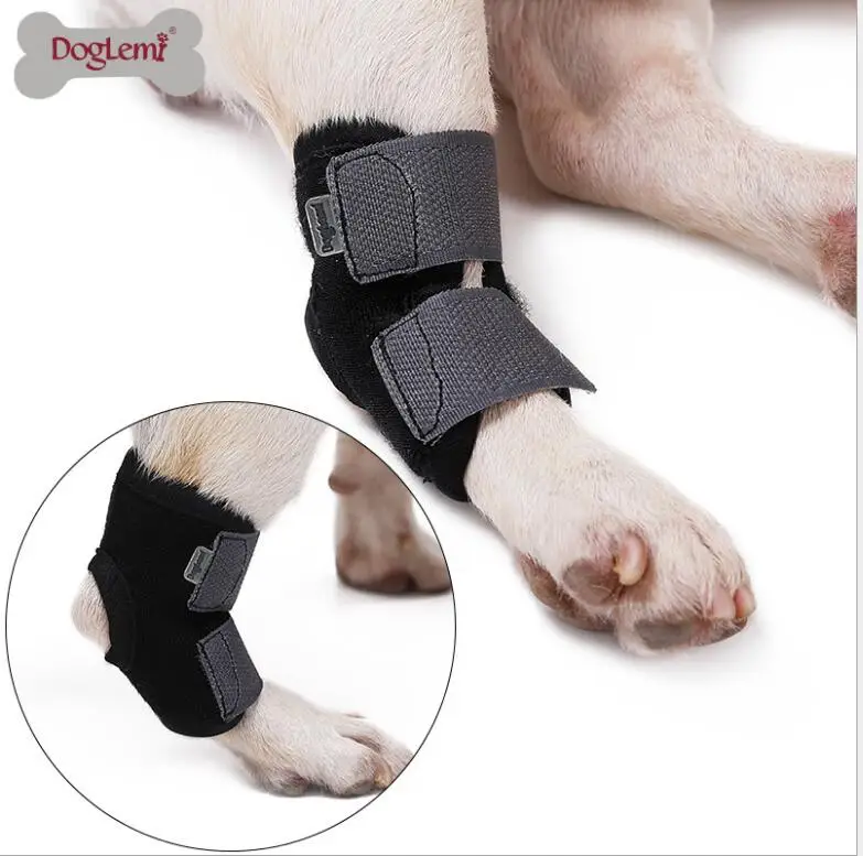 

Pet dog knee hock brace bandages straps for Canine Leg Hock Joint Protection with one roll of Bandage Wrap dog medical supplies